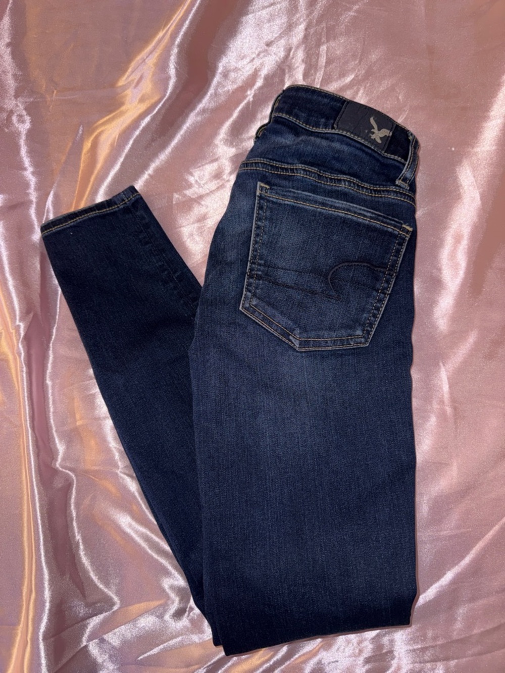 (00 Short) American Eagle Dark Wash Skinny Jeggings